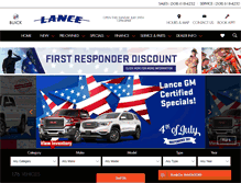 Tablet Screenshot of lanceauto.com